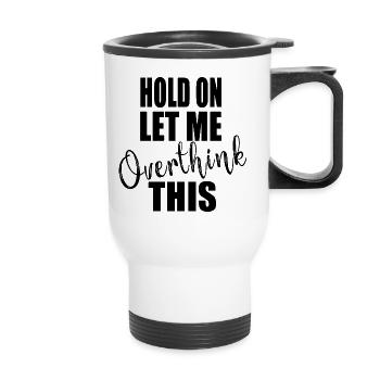 Citation sympa - Tasse isotherme avec poignée - blanc - Devant