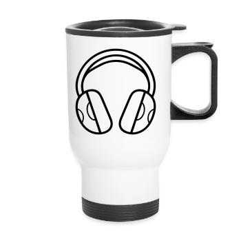 Gaming-Headset - Thermobecher mit Tragegriff - Weiß - Vorne