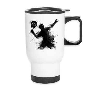 Padel - Tasse isotherme avec poignée - blanc - Devant