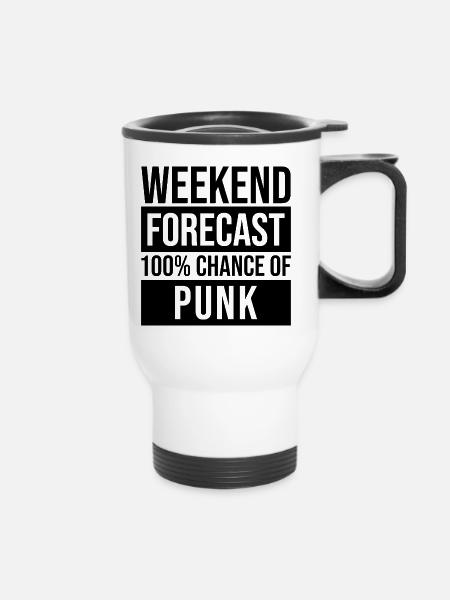 Punk Punk Punk - Thermobecher mit Tragegriff - Weiß