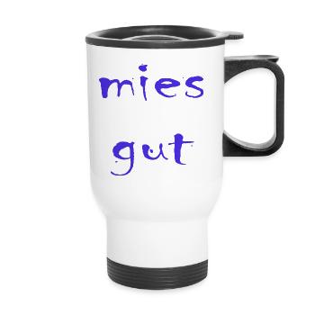 mies gut - Thermobecher mit Tragegriff - Weiß - Vorne