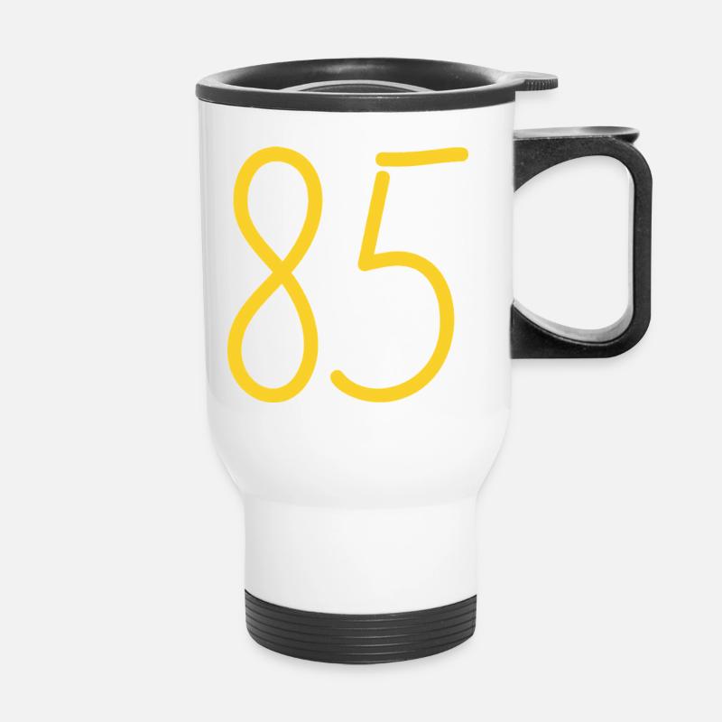 85 - Thermal mug with handle - white