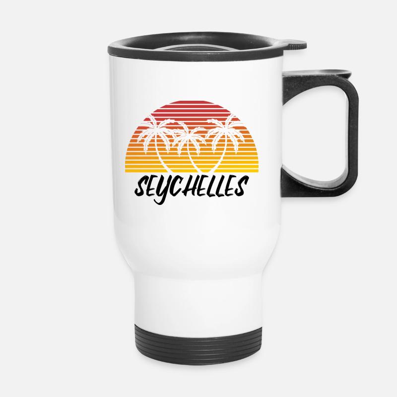 Seychelles - Thermal mug with handle - white