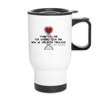 Thank You Dad! - Thermobecher mit Tragegriff - Weiß - Vorne