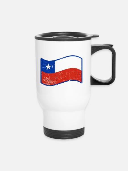 Chile - Thermobecher mit Tragegriff - Weiß