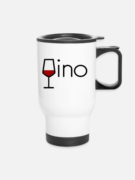 Vino - Thermobecher mit Tragegriff - Weiß