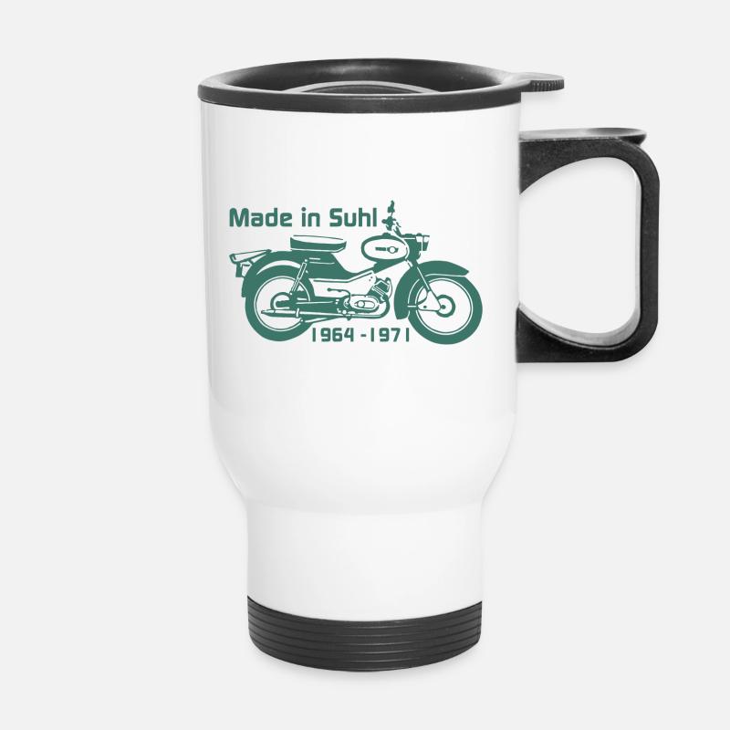 Simson Spatz - Thermobecher mit Tragegriff - Weiß