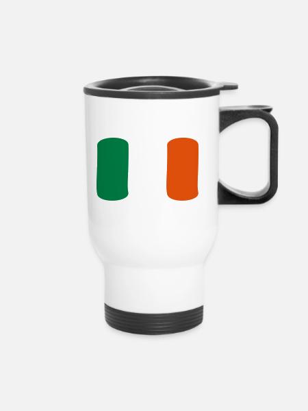 Irland - Thermobecher mit Tragegriff - Weiß