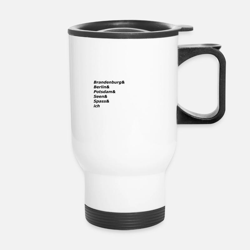 Brandenburg - Thermobecher mit Tragegriff - Weiß