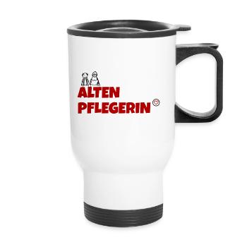 Altenpflegerin - Thermobecher mit Tragegriff - Weiß - Vorne