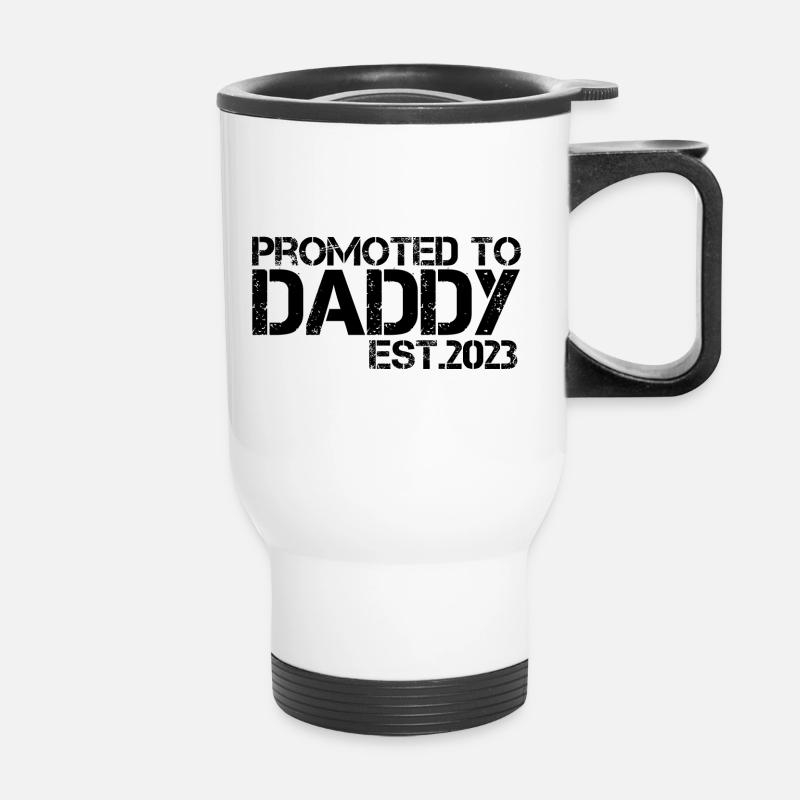 Brfördert zum Daddy 2023 - Thermobecher mit Tragegriff - Weiß