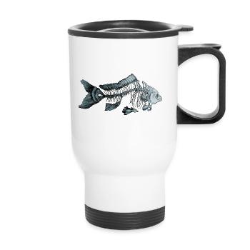 Blue Fish - Tasse isotherme avec poignée - blanc - Devant