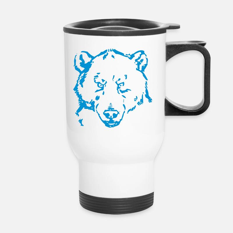Bär - Thermobecher mit Tragegriff - Weiß