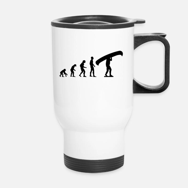 Canoe Evolution - Thermal mug with handle - white