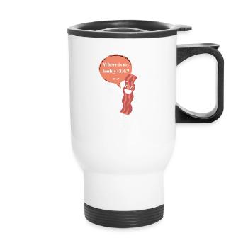 Bacon / EGG / Design / Bacon Tripes - Tasse isotherme avec poignée - blanc - Devant