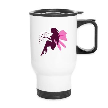 violet fairy 2 - Thermobecher mit Tragegriff - Weiß - Vorne