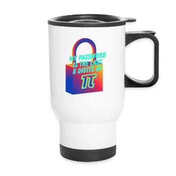 My Password is the Last 8 Digits of Pi Math Nerd - Thermal mug with handle - white - Front