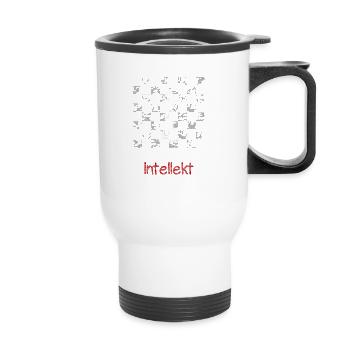 Echecs - Ne défiez jamais mon intellect! - Tasse isotherme avec poignée - blanc - Devant
