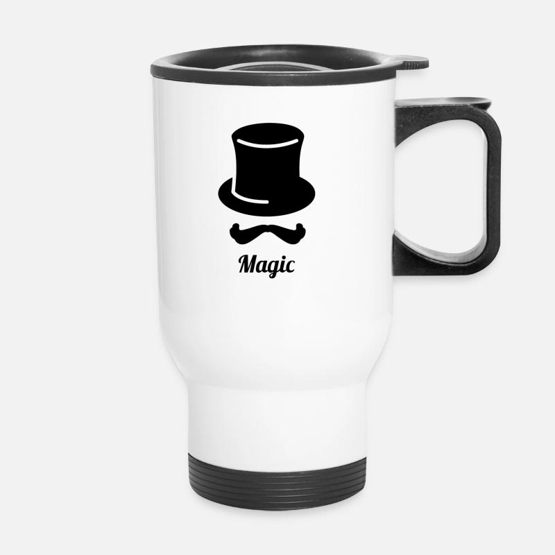 Magic Magic Magician Magic Wizard Magic - Thermal mug with handle - white