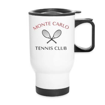 Club de tennis de Monte-Carlo - Tasse isotherme avec poignée - blanc - Devant