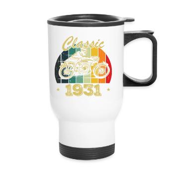 Vintage Classic Birthday Gift Born in 1931 - Thermal mug with handle - white - Front