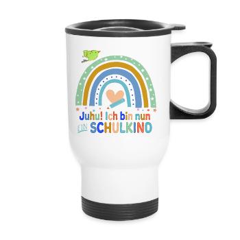 Start of school - Thermal mug with handle - white - Front