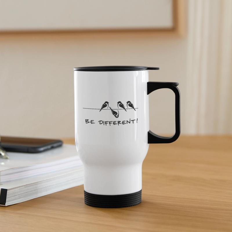 Sparrow bird be different Be different cool gift Thermal mug with handle