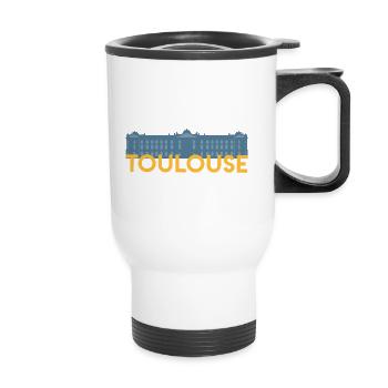 Toulouse - Thermal mug with handle - white - Front