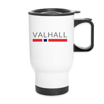 Valhalla Norway - Thermal mug with handle - white - Front