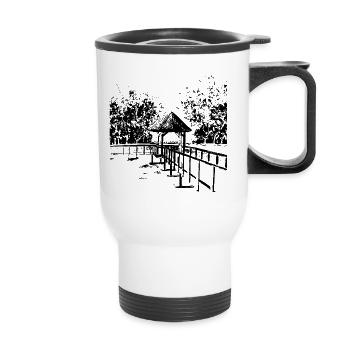 Uelfebad Radevormwald - Bergisches Land - Accueil - Tasse isotherme avec poignée - blanc - Devant