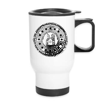 Muenster - Thermal mug with handle - white - Front