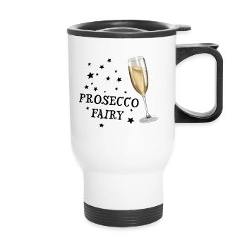 Sekt - Prosecco Fairy - Thermobecher mit Tragegriff - Weiß - Vorne