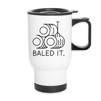Baled It - Thermal mug with handle - white - Front