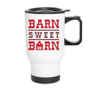 Barn Sweet Barn - Thermobecher mit Tragegriff - Weiß - Vorne