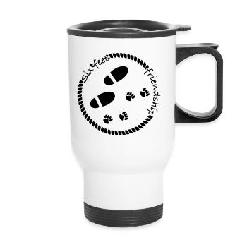 Six feet friendship - Thermobecher mit Tragegriff - Weiß - Vorne