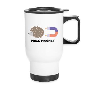 Prick Magnet - Thermobecher mit Tragegriff - Weiß - Vorne