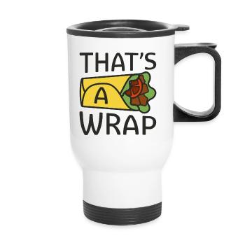 That’s A Wrap - Thermal mug with handle - white - Front