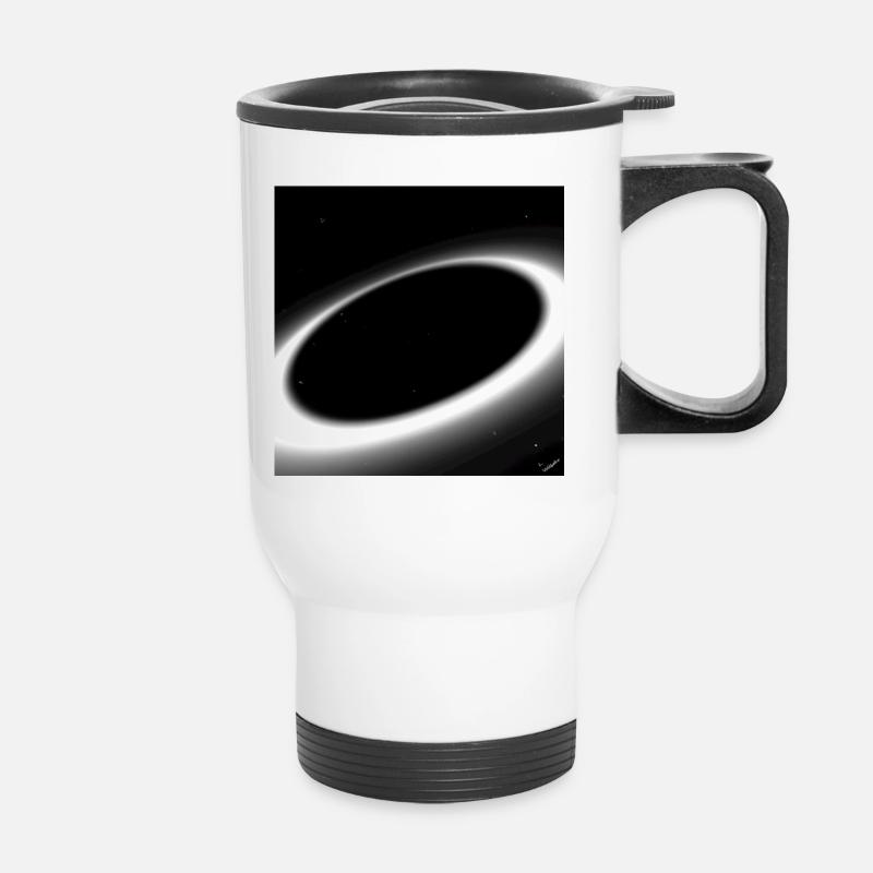 black hole - Thermobecher mit Tragegriff - Weiß