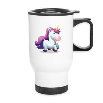 Unicorn - Thermal mug with handle - white - Front