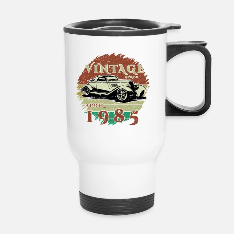 40th Birthday - Classics - Vintage since 04/1985 - Thermal mug with handle - white