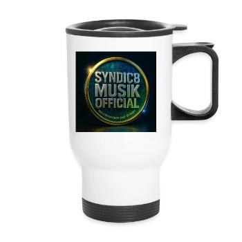 Syndic8 Music Badge Cosmic Metal - Thermal mug with handle - white - Front