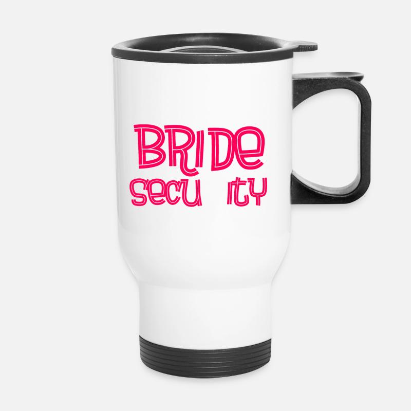 Sécurité de la mariée - Tasse isotherme avec poignée - blanc