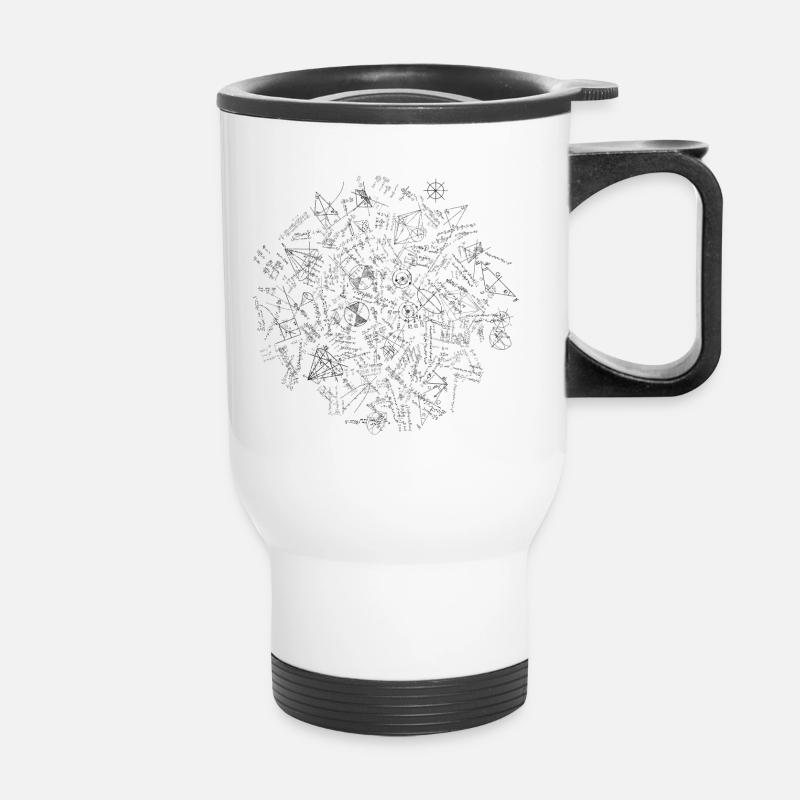 Phénomène de maths - Tasse isotherme avec poignée - blanc