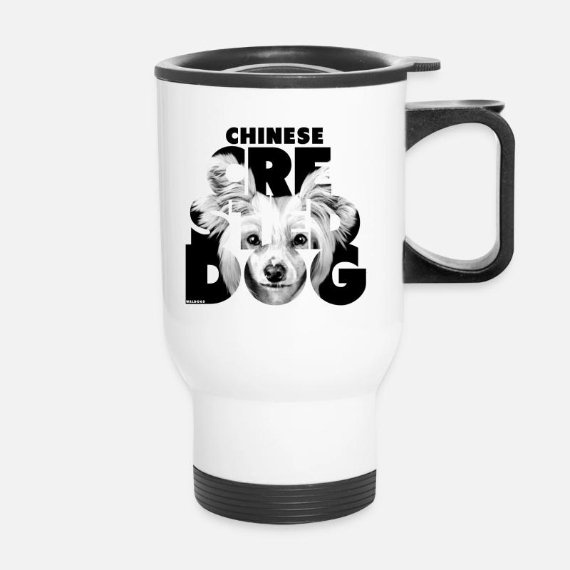 NASSU CC Black - Thermal mug with handle - white