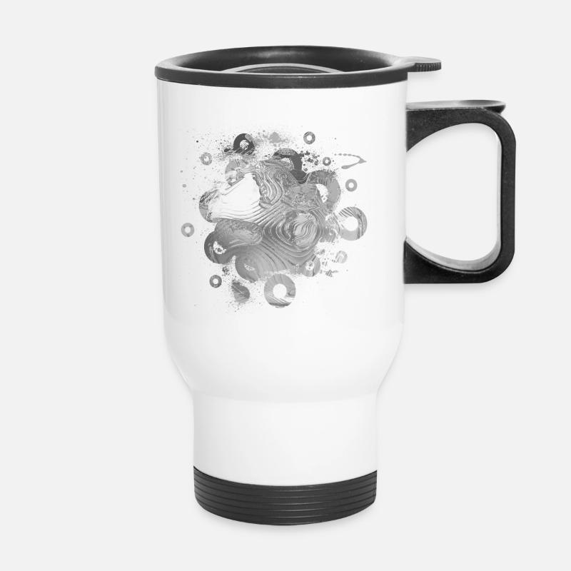 Abstract 7 - Thermal mug with handle - white