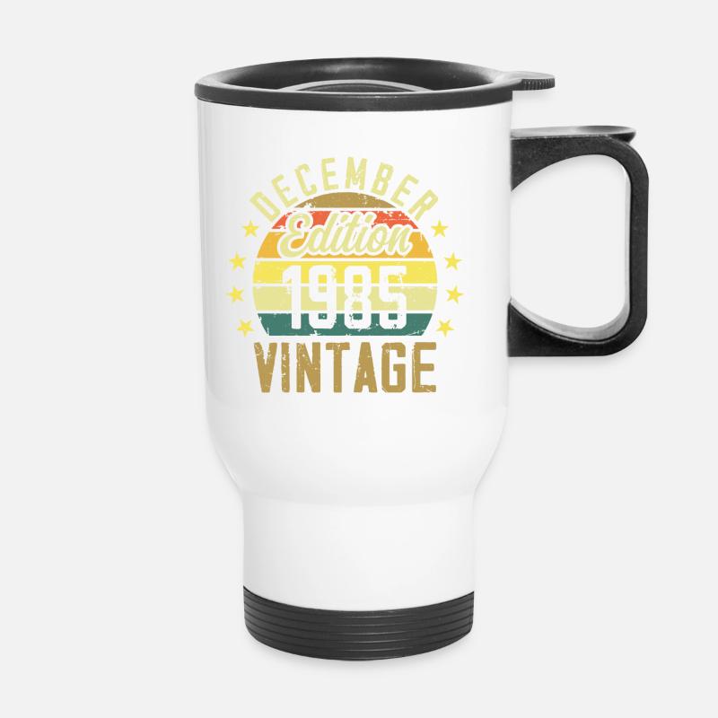 Legends were born in December 1985 - 1985 edition - Thermal mug with handle - white