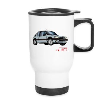 205 1,6 1991 1992 Gris Futura - Tasse isotherme avec poignée - blanc - Devant