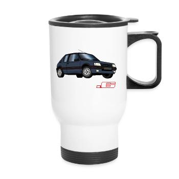 205 1,6 1991 1992 Gris Graphite - Tasse isotherme avec poignée - blanc - Devant