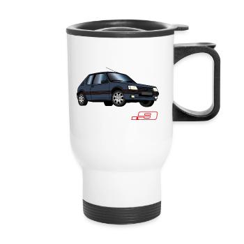 205 1,9 1991 1992 1993 Gris Graphite - Tasse isotherme avec poignée - blanc - Devant