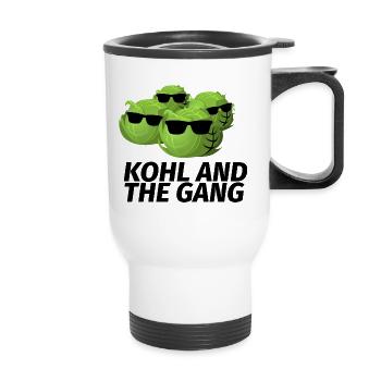 kohl and the gang - Thermobecher mit Tragegriff - Weiß - Vorne